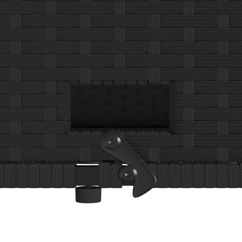 Tuinbank 2-zits met kussens poly rattan zwart is nu te koop bij PeponiXL, paradijselijk wonen!