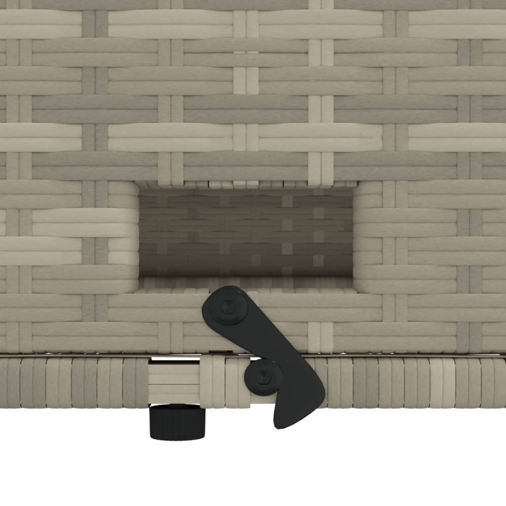 Tuinbank 2-zits met kussens poly rattan lichtgrijs is nu te koop bij PeponiXL, paradijselijk wonen!