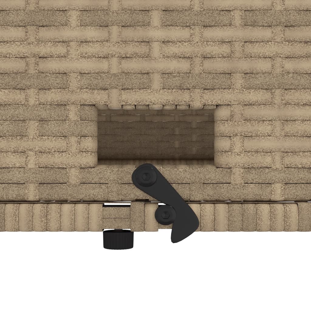 Tuinbank 2-zits met kussens poly rattan en acaciahout beige is nu te koop bij PeponiXL, paradijselijk wonen!