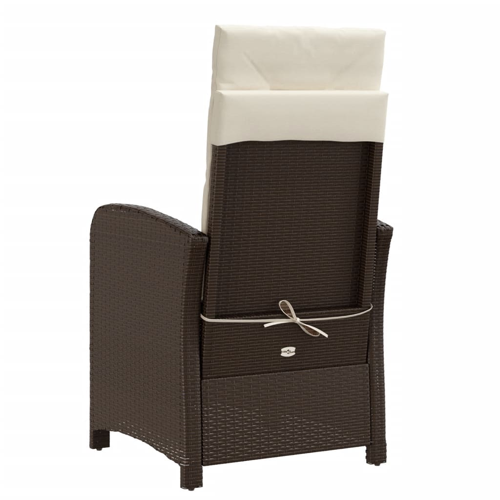 3-delige Bistroset met kussens poly rattan bruin is nu te koop bij PeponiXL, paradijselijk wonen!