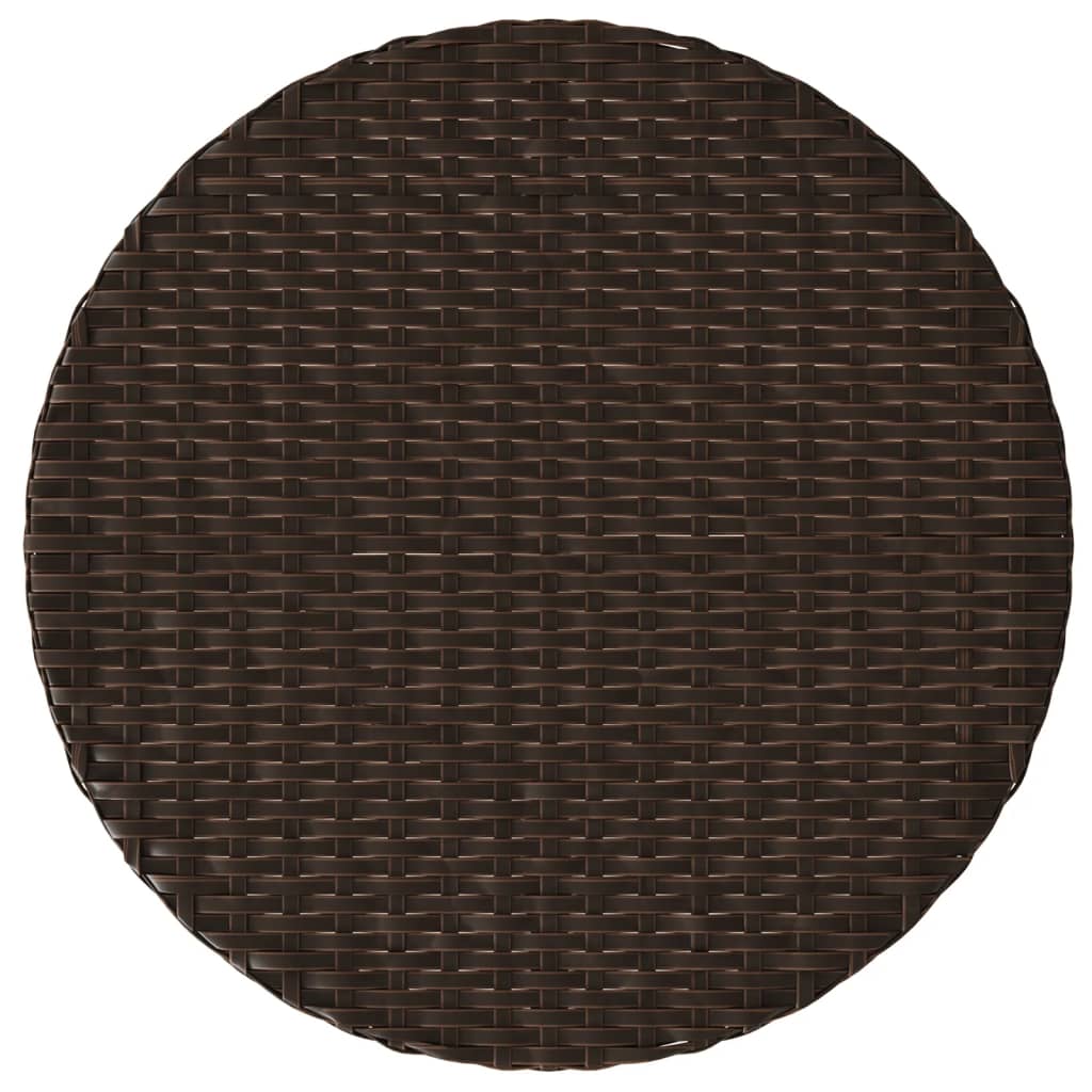 3-delige Bistroset met kussens poly rattan bruin is nu te koop bij PeponiXL, paradijselijk wonen!