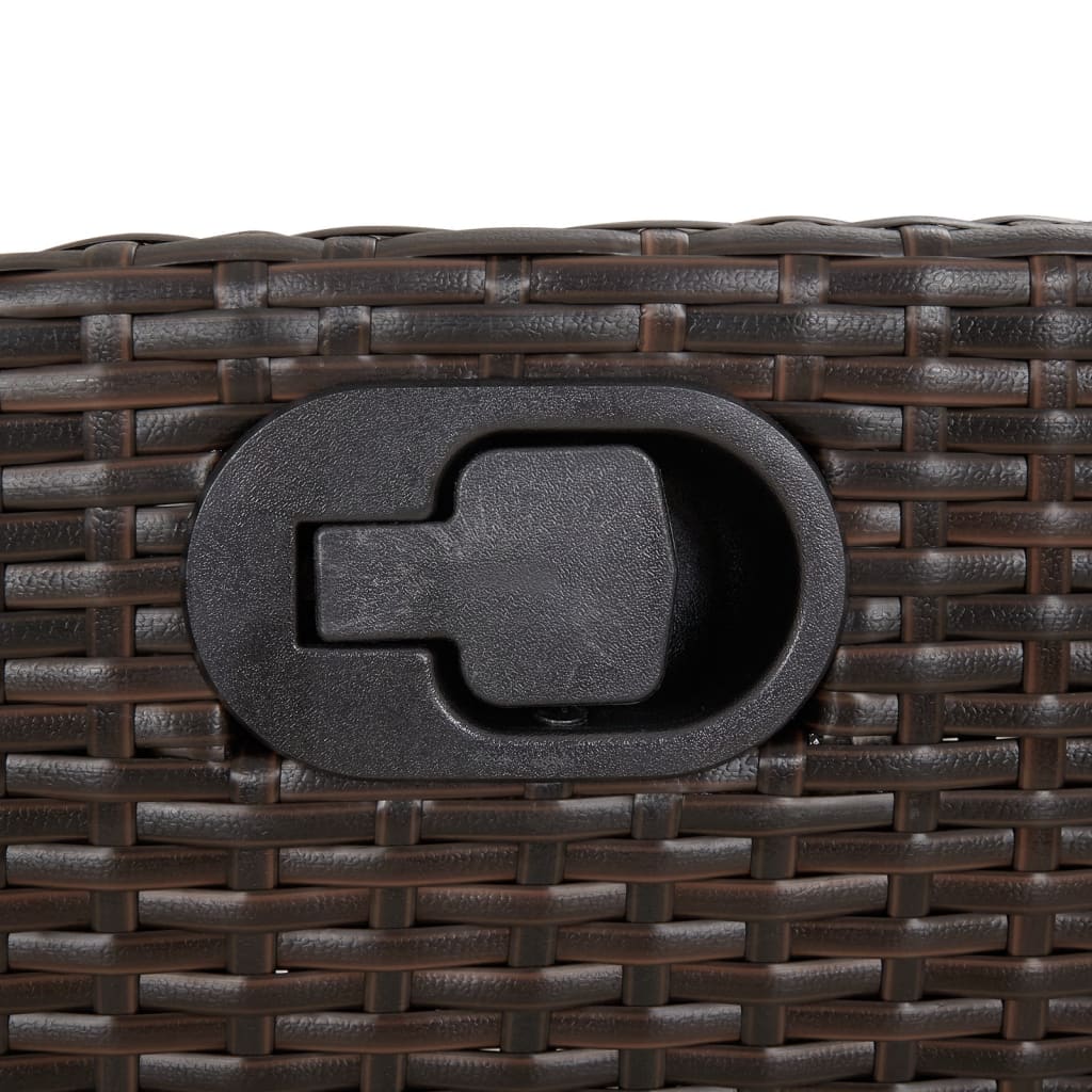 3-delige Bistroset met kussens poly rattan bruin is nu te koop bij PeponiXL, paradijselijk wonen!