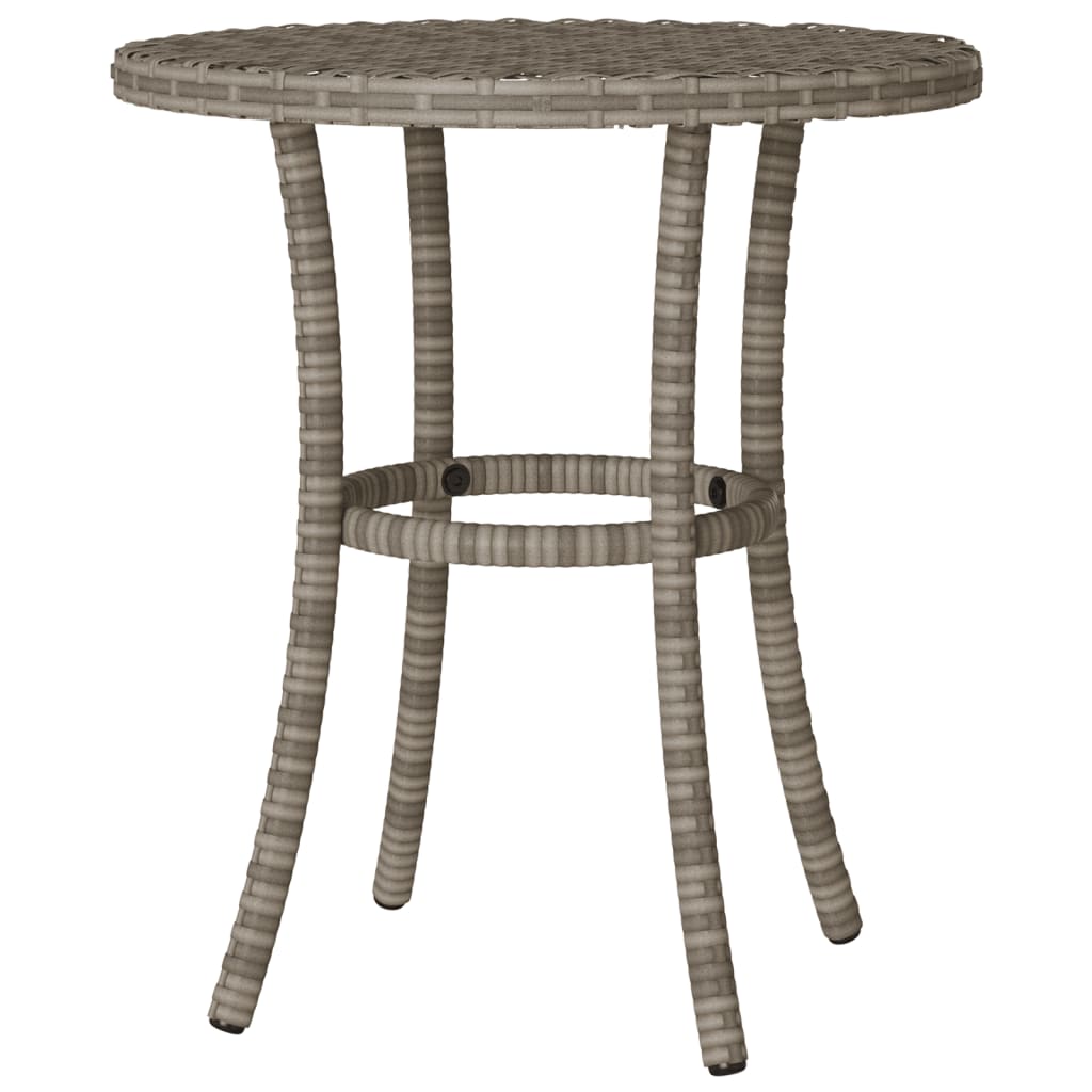 3-delige Bistroset met kussens poly rattan grijs is nu te koop bij PeponiXL, paradijselijk wonen!