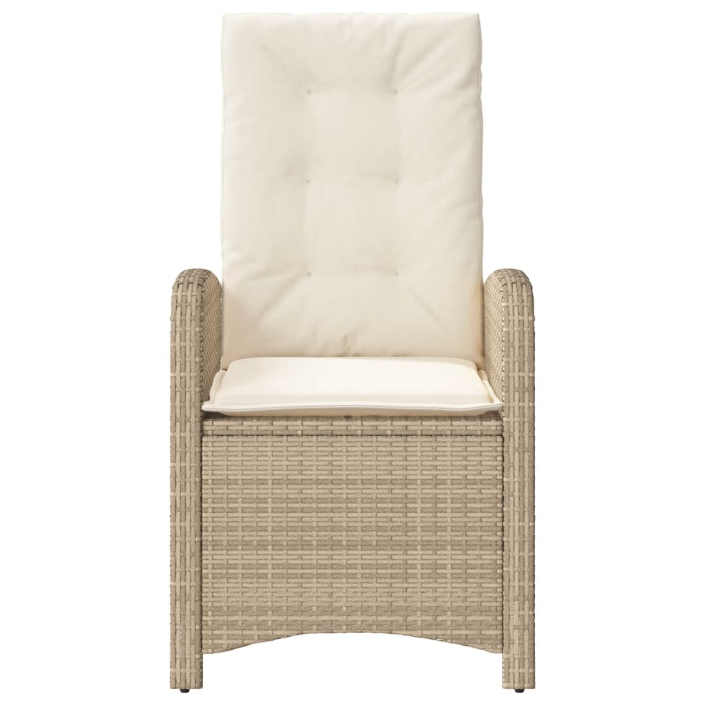 3-delige Bistroset met kussens poly rattan beige is nu te koop bij PeponiXL, paradijselijk wonen!