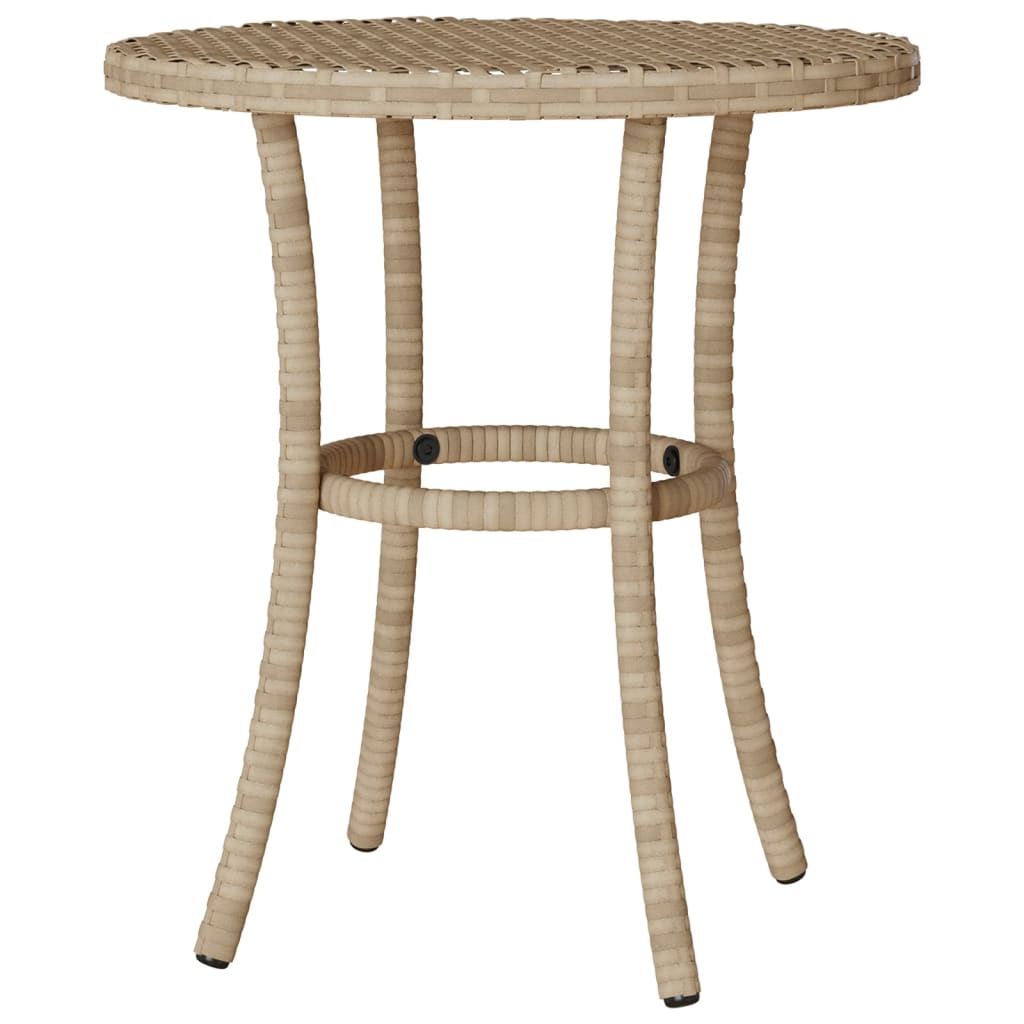 3-delige Bistroset met kussens poly rattan beige is nu te koop bij PeponiXL, paradijselijk wonen!