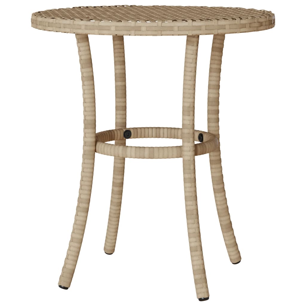 3-delige Bistroset met kussens poly rattan gemengd beige is nu te koop bij PeponiXL, paradijselijk wonen!