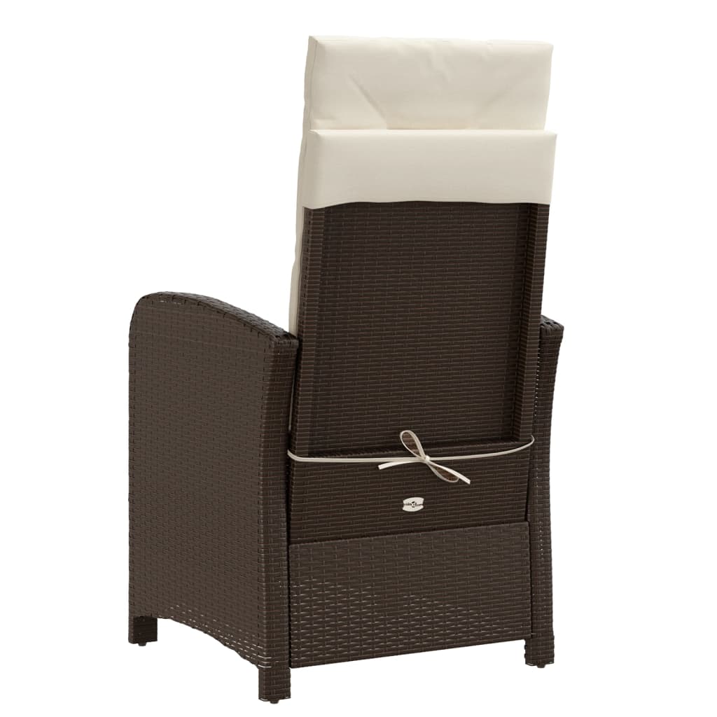 3-delige Bistroset met kussens poly rattan bruin is nu te koop bij PeponiXL, paradijselijk wonen!