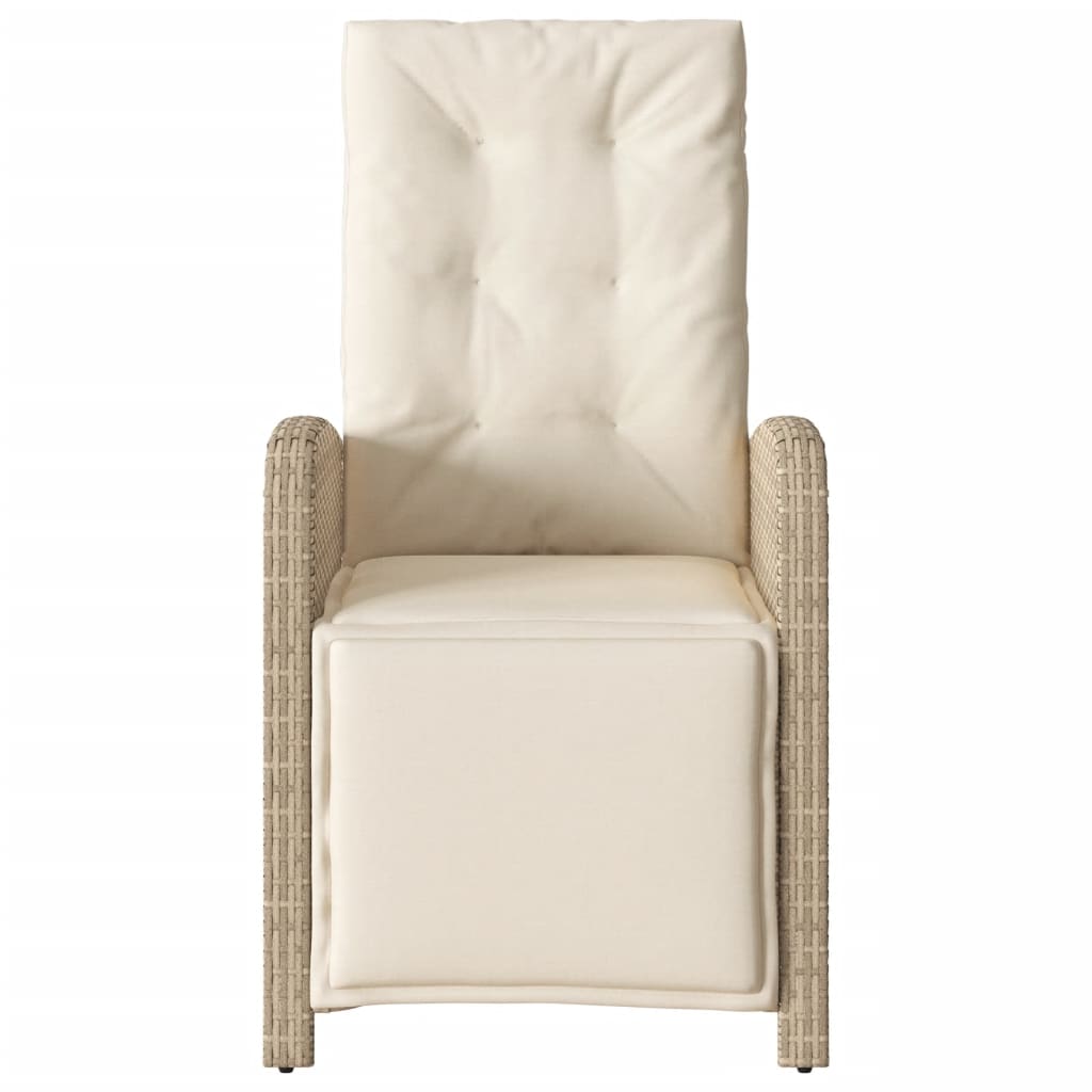 3-delige Bistroset met kussens poly rattan beige is nu te koop bij PeponiXL, paradijselijk wonen!