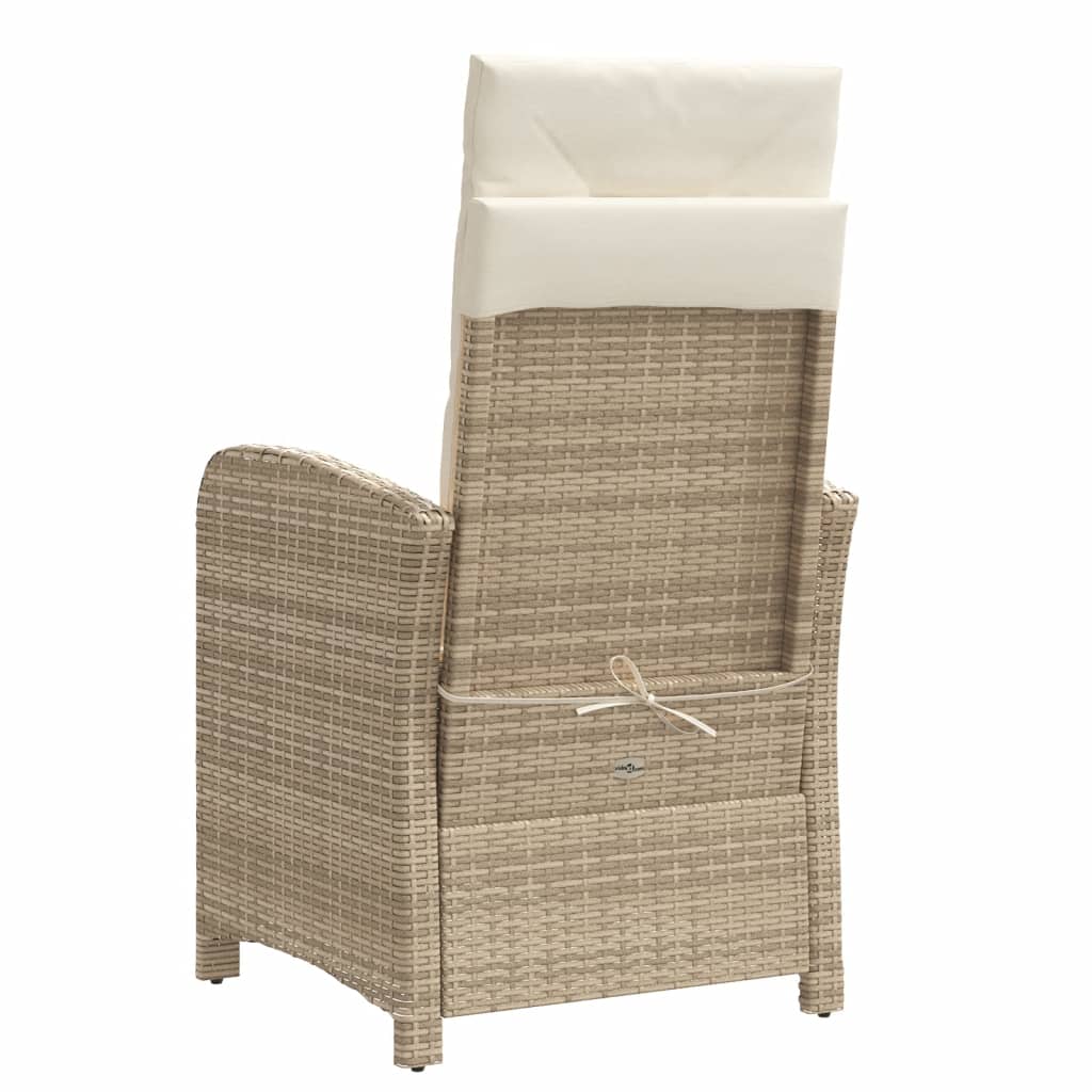 3-delige Bistroset met kussens poly rattan beige is nu te koop bij PeponiXL, paradijselijk wonen!