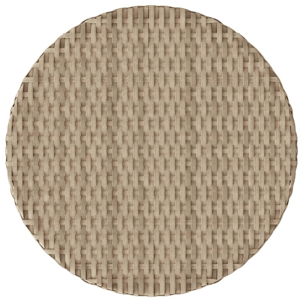 3-delige Bistroset met kussens poly rattan beige is nu te koop bij PeponiXL, paradijselijk wonen!
