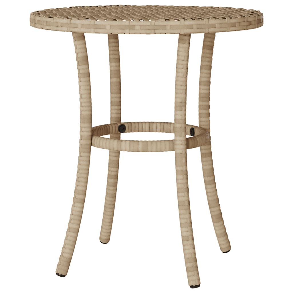 3-delige Bistroset met kussens poly rattan gemengd beige is nu te koop bij PeponiXL, paradijselijk wonen!