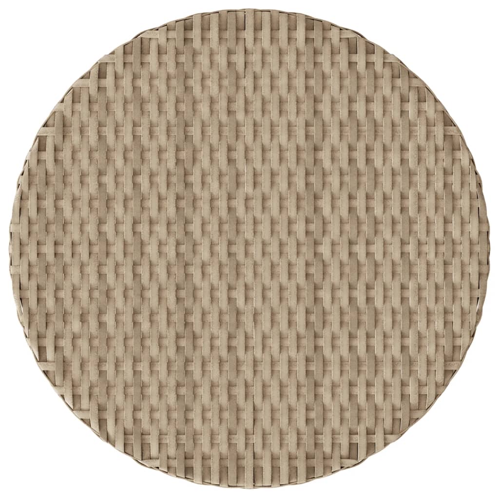 3-delige Bistroset met kussens poly rattan gemengd beige is nu te koop bij PeponiXL, paradijselijk wonen!
