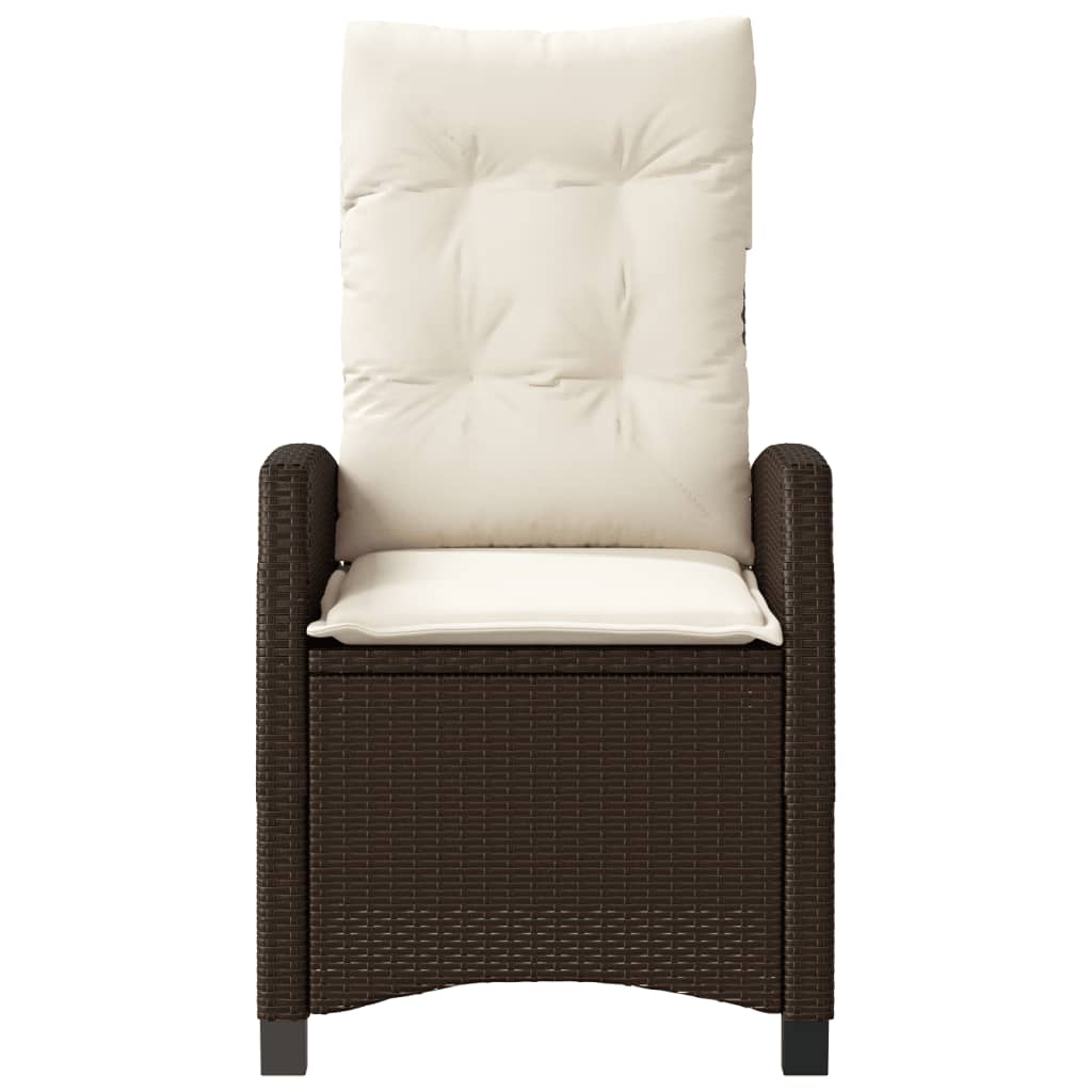 3-delige Bistroset met kussens poly rattan bruin is nu te koop bij PeponiXL, paradijselijk wonen!