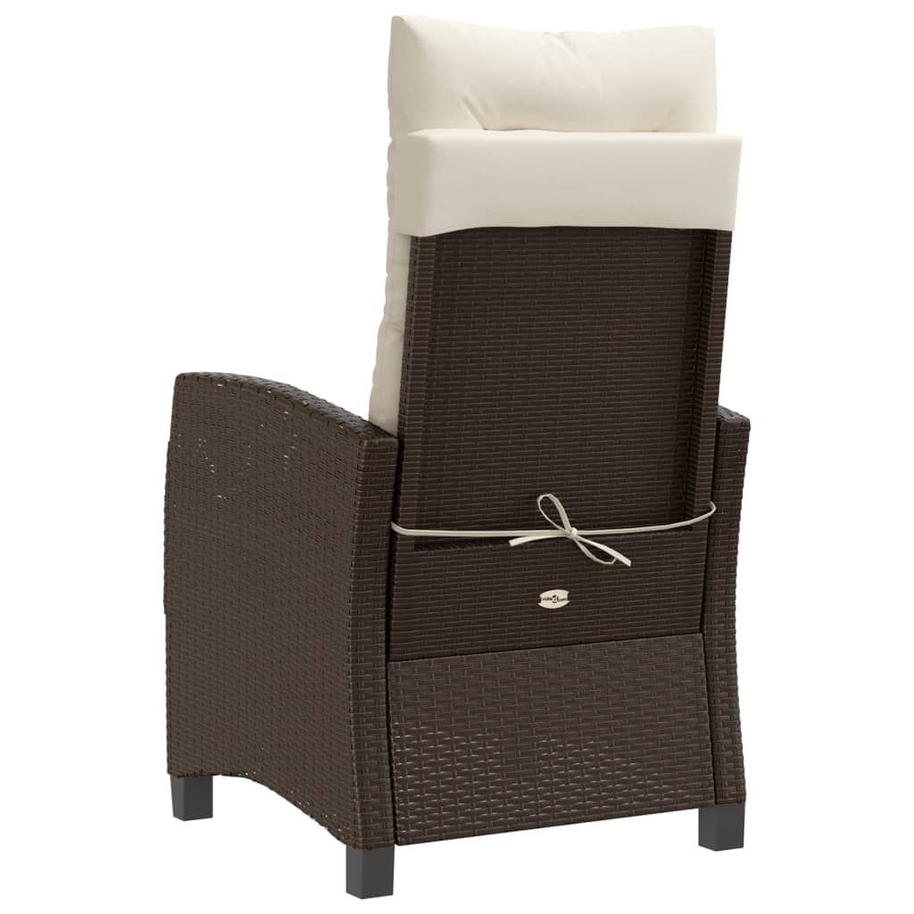 3-delige Bistroset met kussens poly rattan bruin is nu te koop bij PeponiXL, paradijselijk wonen!