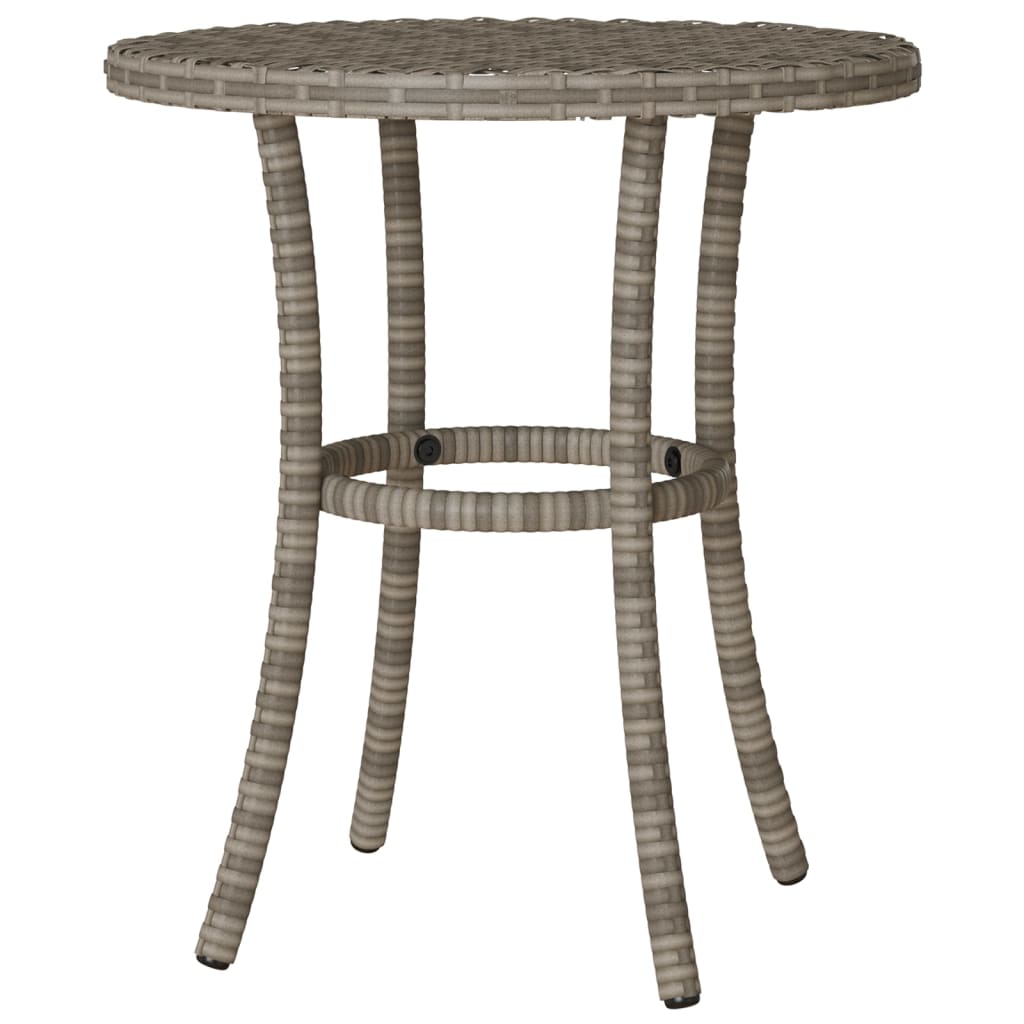 3-delige Bistroset met kussens poly rattan grijs is nu te koop bij PeponiXL, paradijselijk wonen!