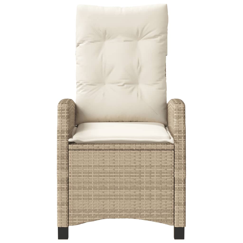 3-delige Bistroset met kussens poly rattan beige is nu te koop bij PeponiXL, paradijselijk wonen!