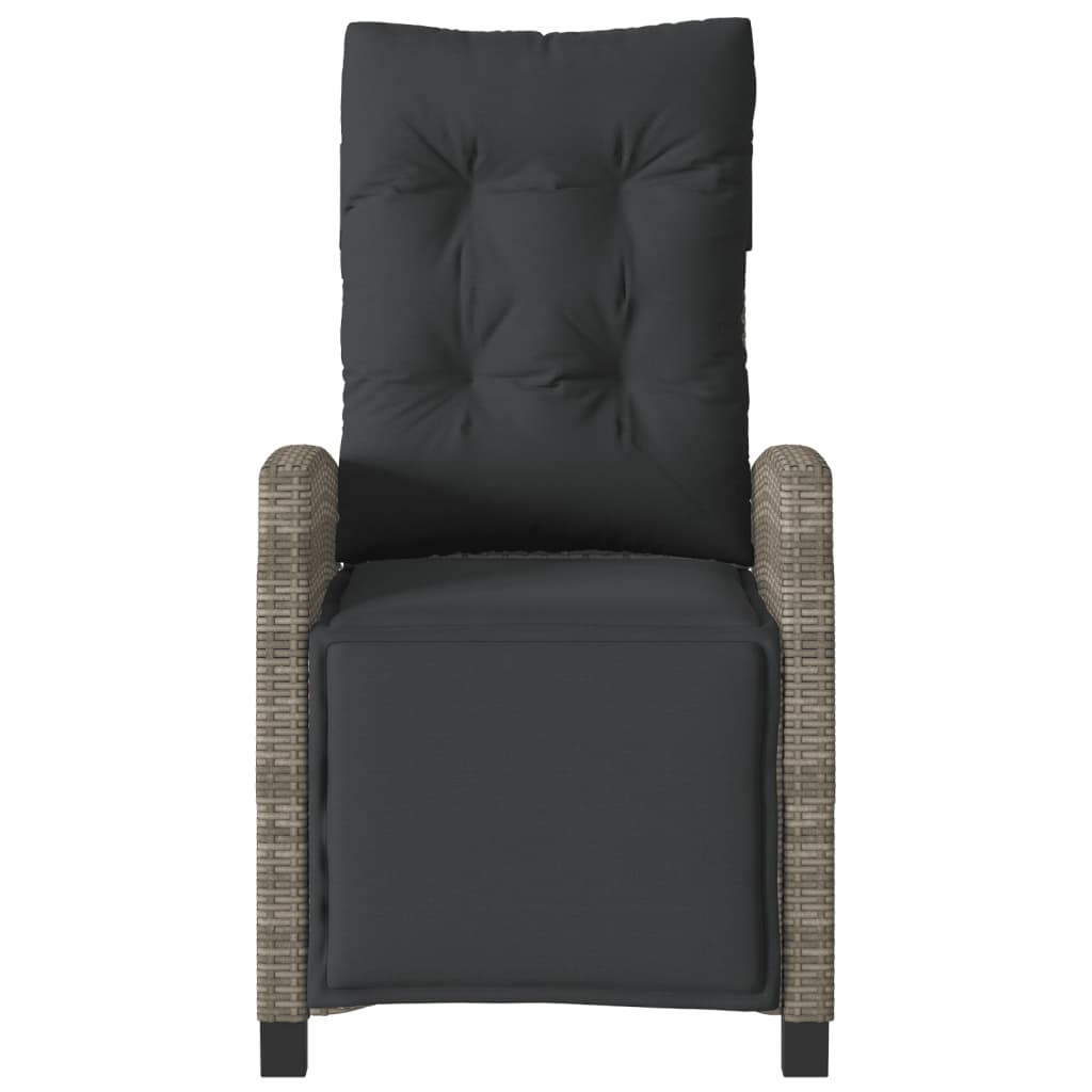 3-delige Bistroset met kussens poly rattan grijs is nu te koop bij PeponiXL, paradijselijk wonen!