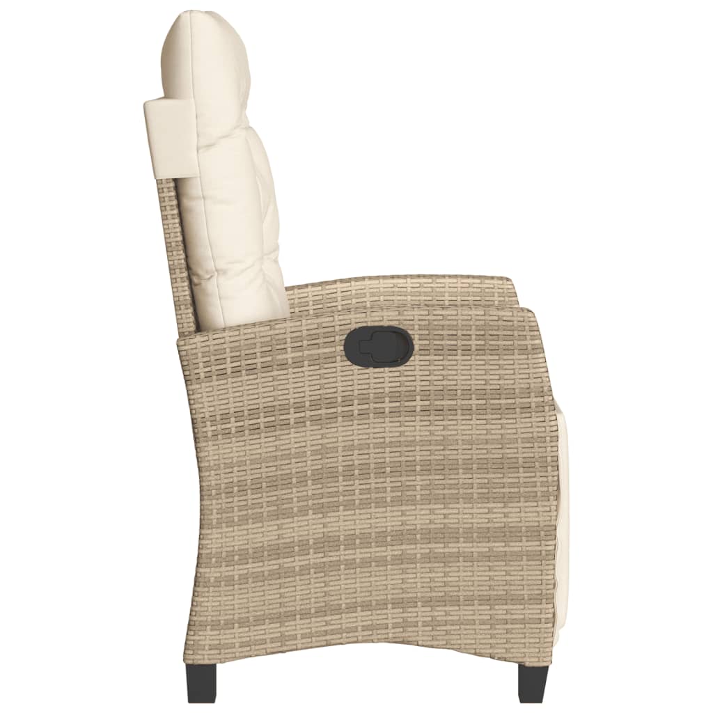 3-delige Bistroset met kussens poly rattan beige is nu te koop bij PeponiXL, paradijselijk wonen!
