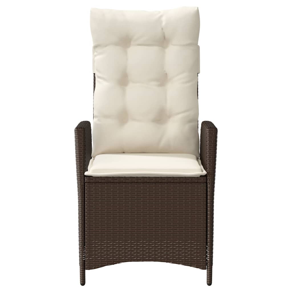 3-delige Bistroset met kussens poly rattan bruin is nu te koop bij PeponiXL, paradijselijk wonen!