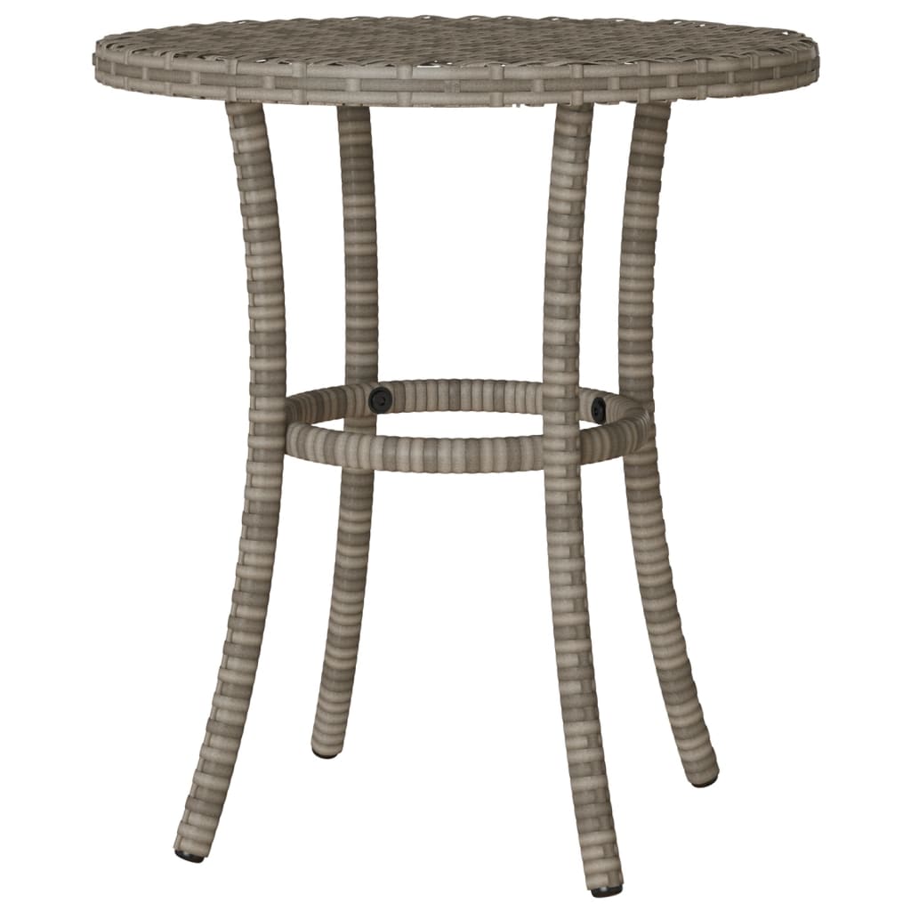 3-delige Bistroset met kussens poly rattan grijs is nu te koop bij PeponiXL, paradijselijk wonen!