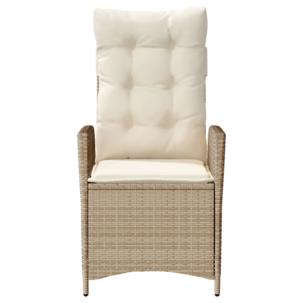3-delige Bistroset met kussens poly rattan beige is nu te koop bij PeponiXL, paradijselijk wonen!