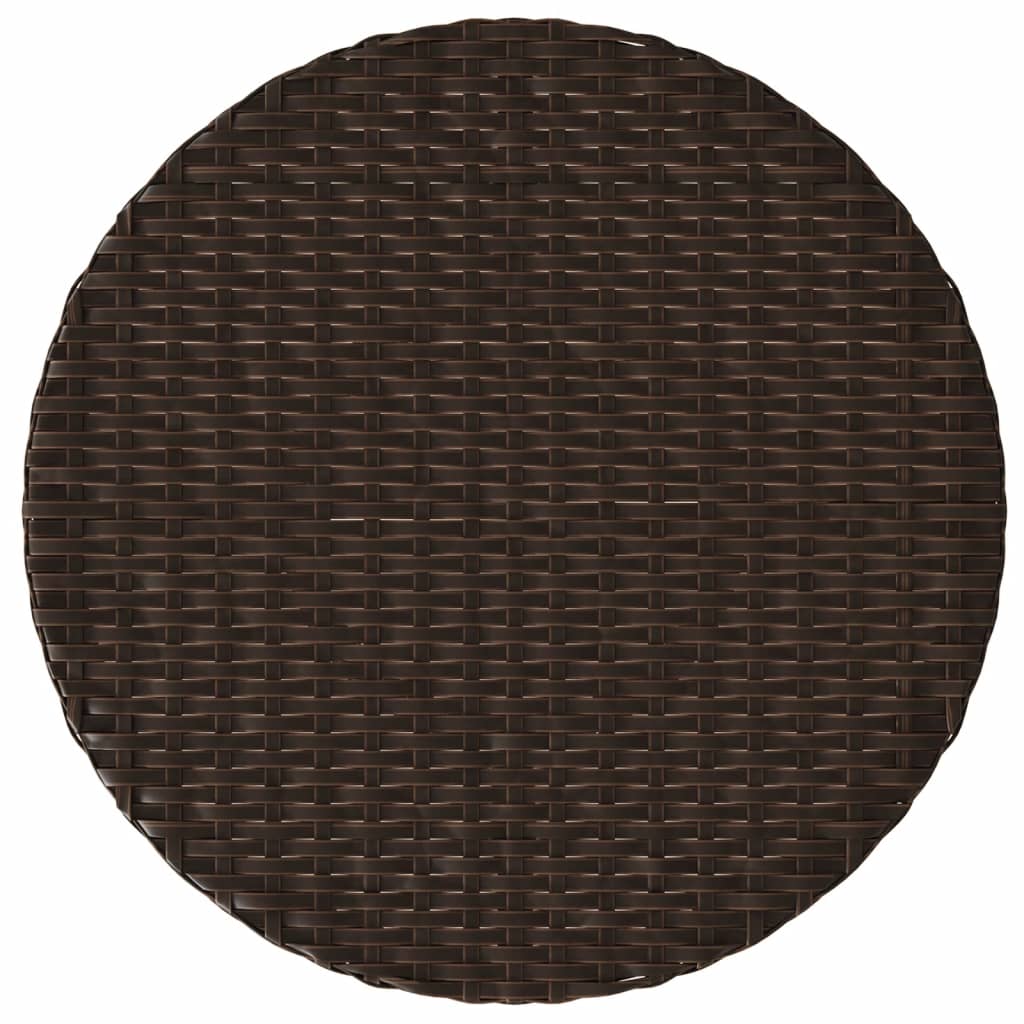 3-delige Bistroset met kussens poly rattan bruin is nu te koop bij PeponiXL, paradijselijk wonen!