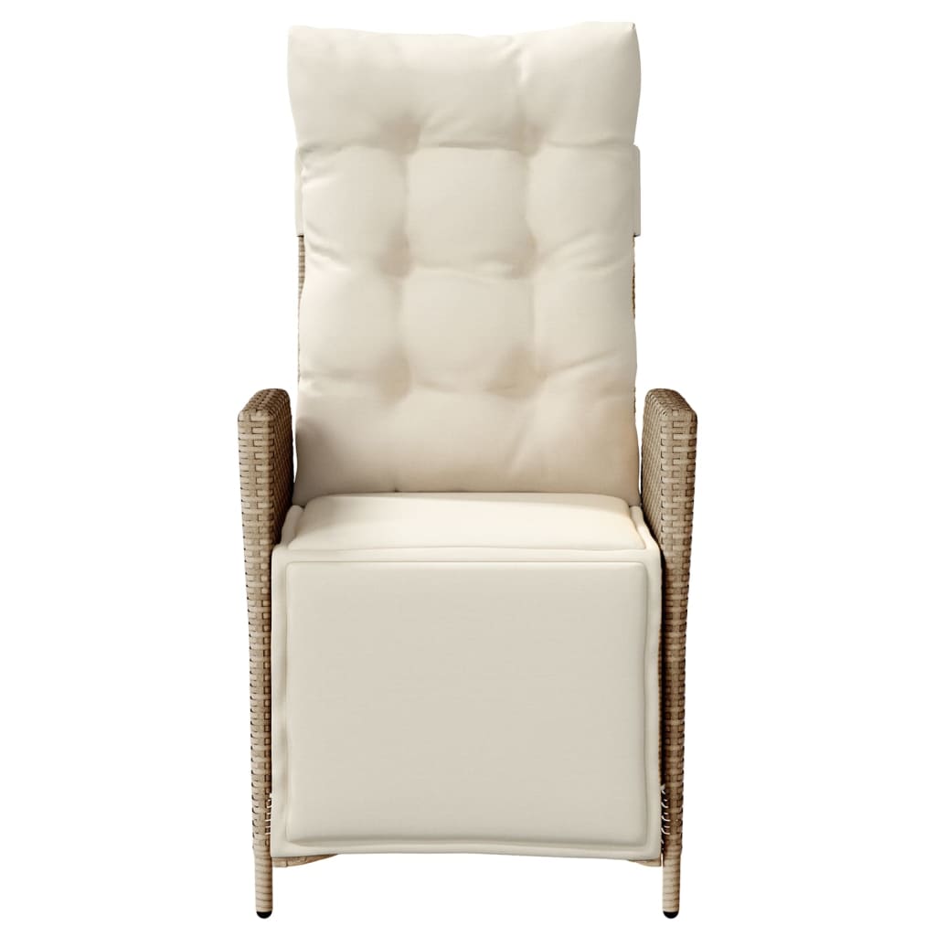 3-delige Bistroset met kussens poly rattan beige is nu te koop bij PeponiXL, paradijselijk wonen!