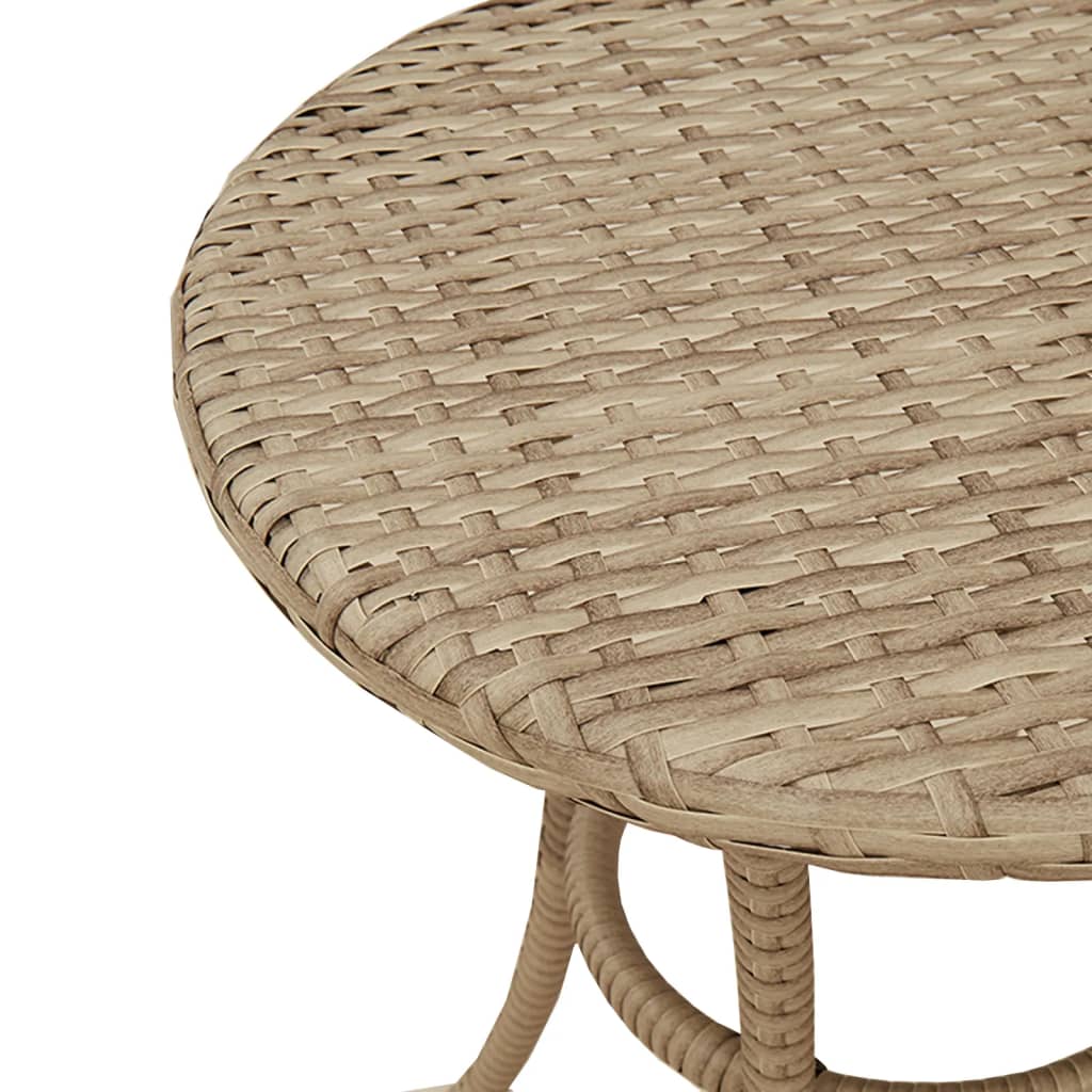3-delige Bistroset met kussens poly rattan beige is nu te koop bij PeponiXL, paradijselijk wonen!
