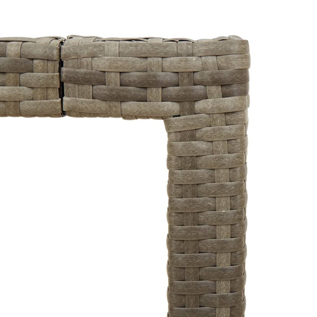 Tuintafel met acaciahouten blad 90x90x75 cm poly rattan grijs is nu te koop bij PeponiXL, paradijselijk wonen!