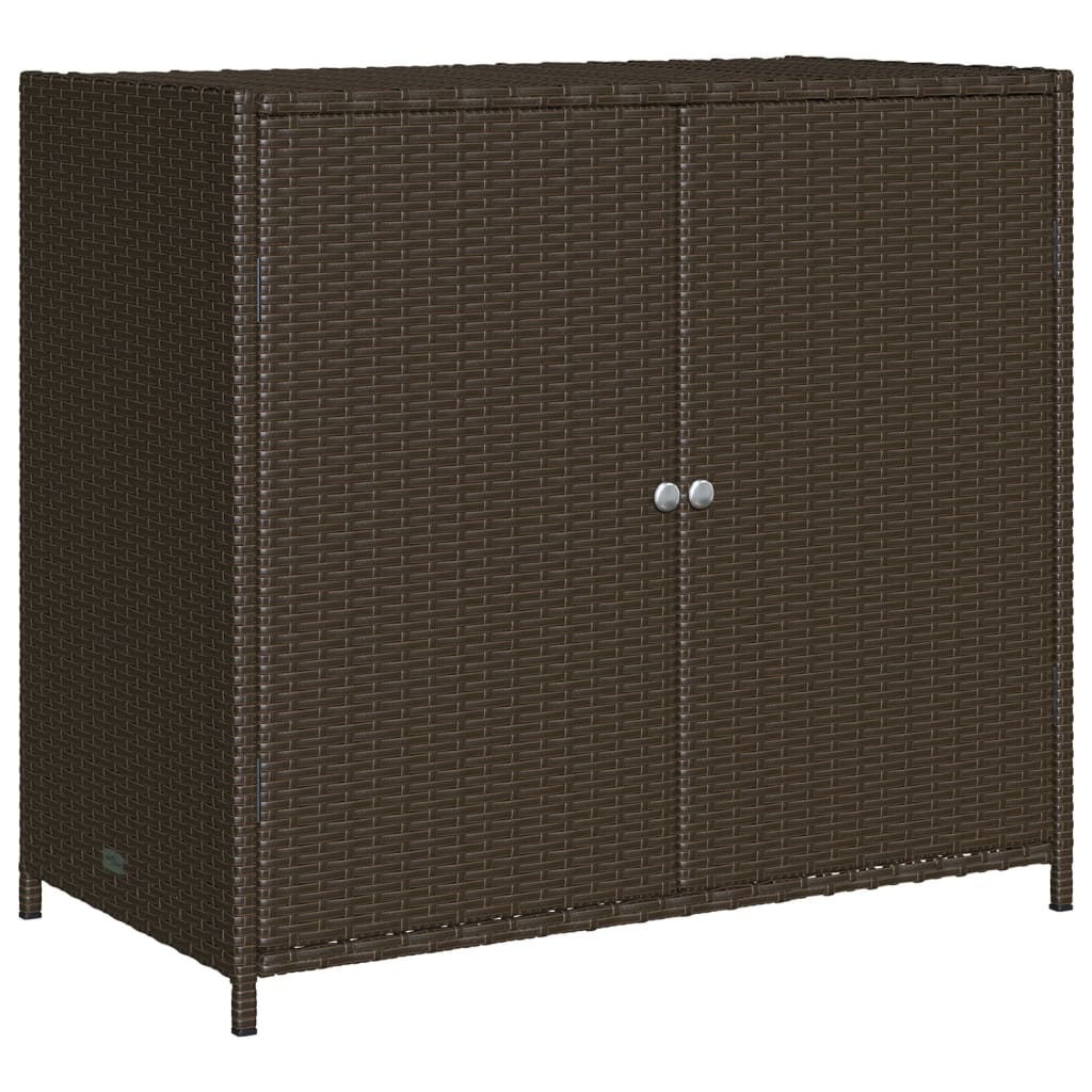 Tuinkast 83x45x76 cm poly rattan bruin is nu te koop bij PeponiXL, paradijselijk wonen!