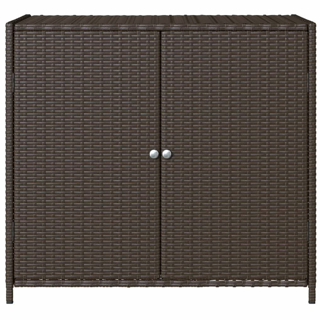Tuinkast 83x45x76 cm poly rattan bruin is nu te koop bij PeponiXL, paradijselijk wonen!