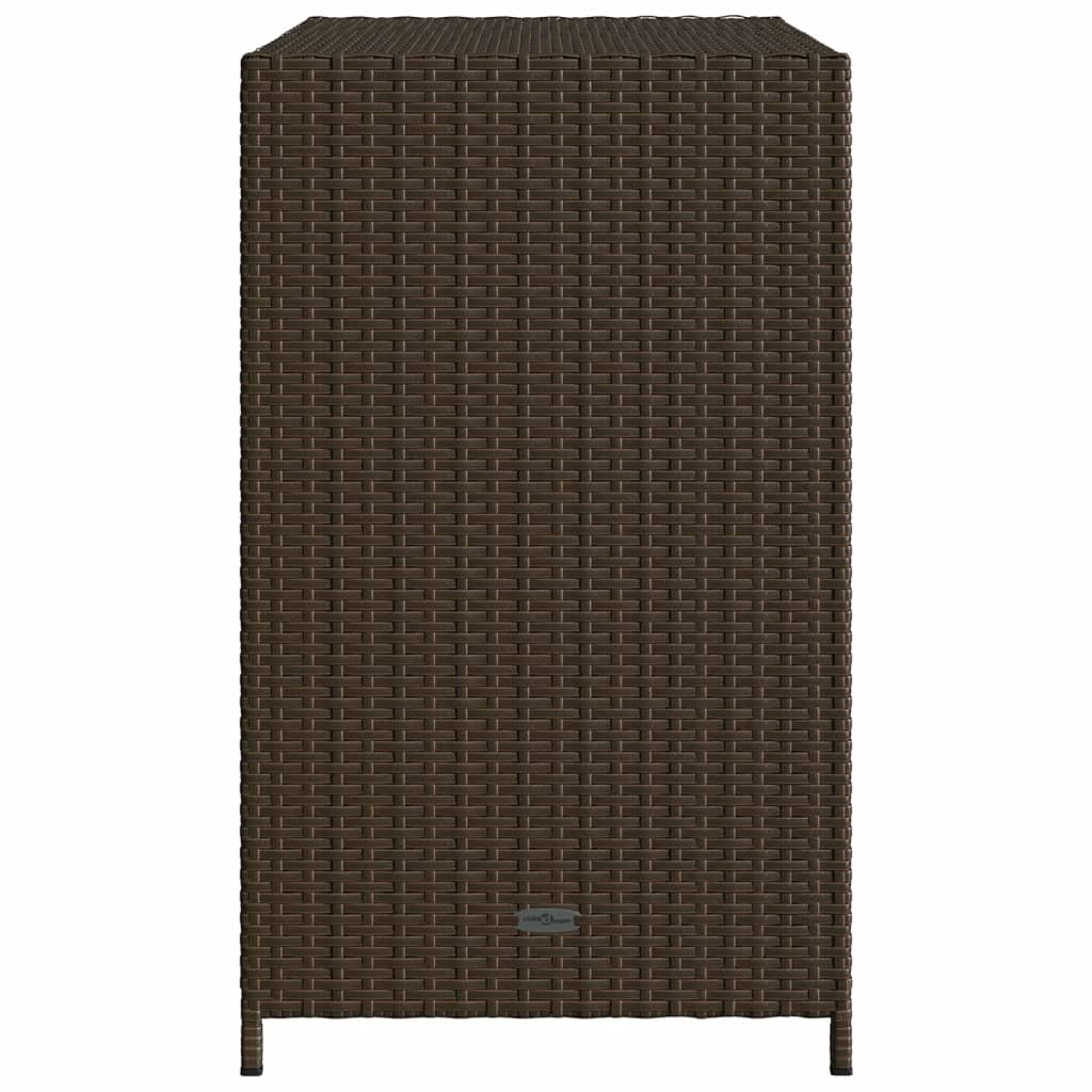 Tuinkast 83x45x76 cm poly rattan bruin is nu te koop bij PeponiXL, paradijselijk wonen!