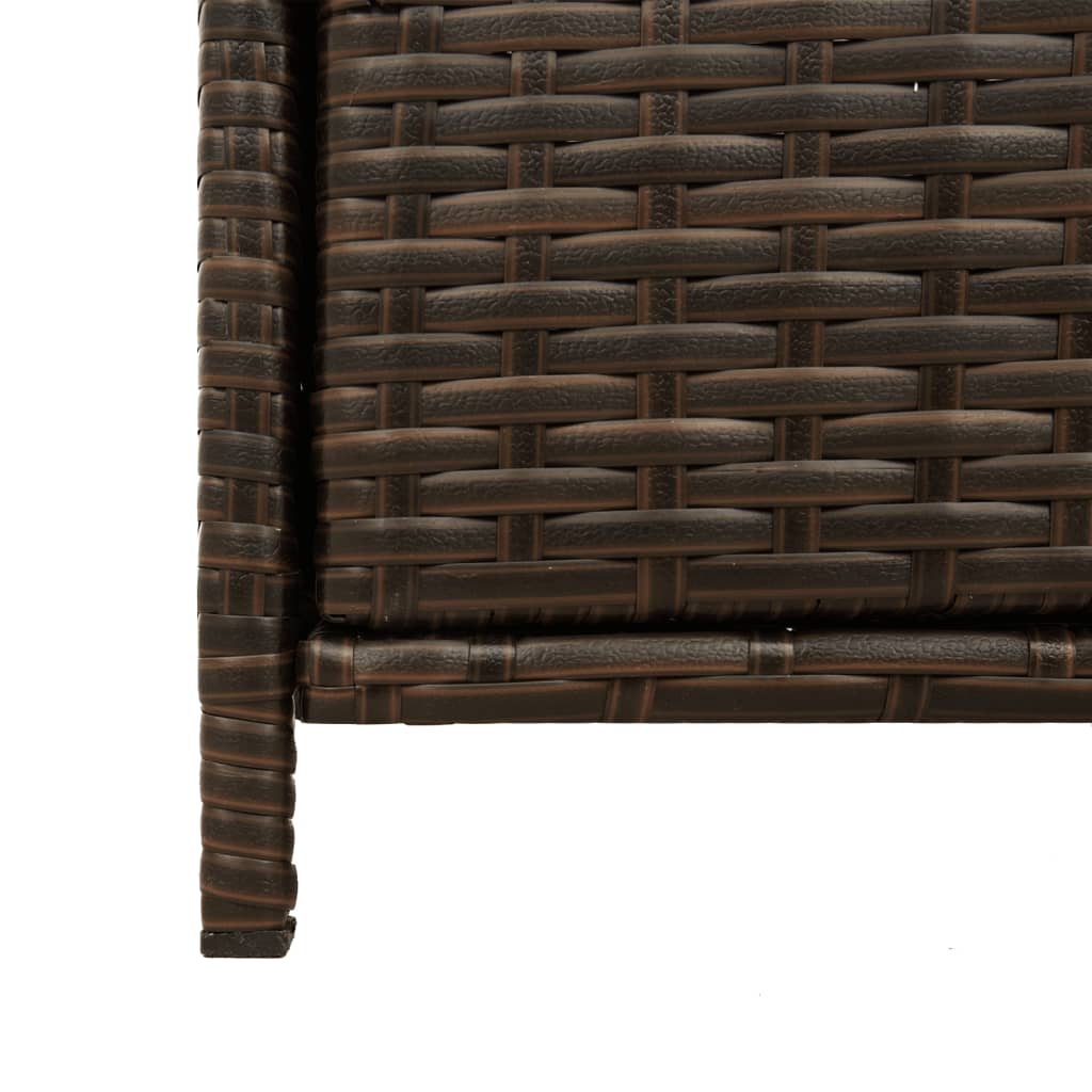 Tuinkast 83x45x76 cm poly rattan bruin is nu te koop bij PeponiXL, paradijselijk wonen!