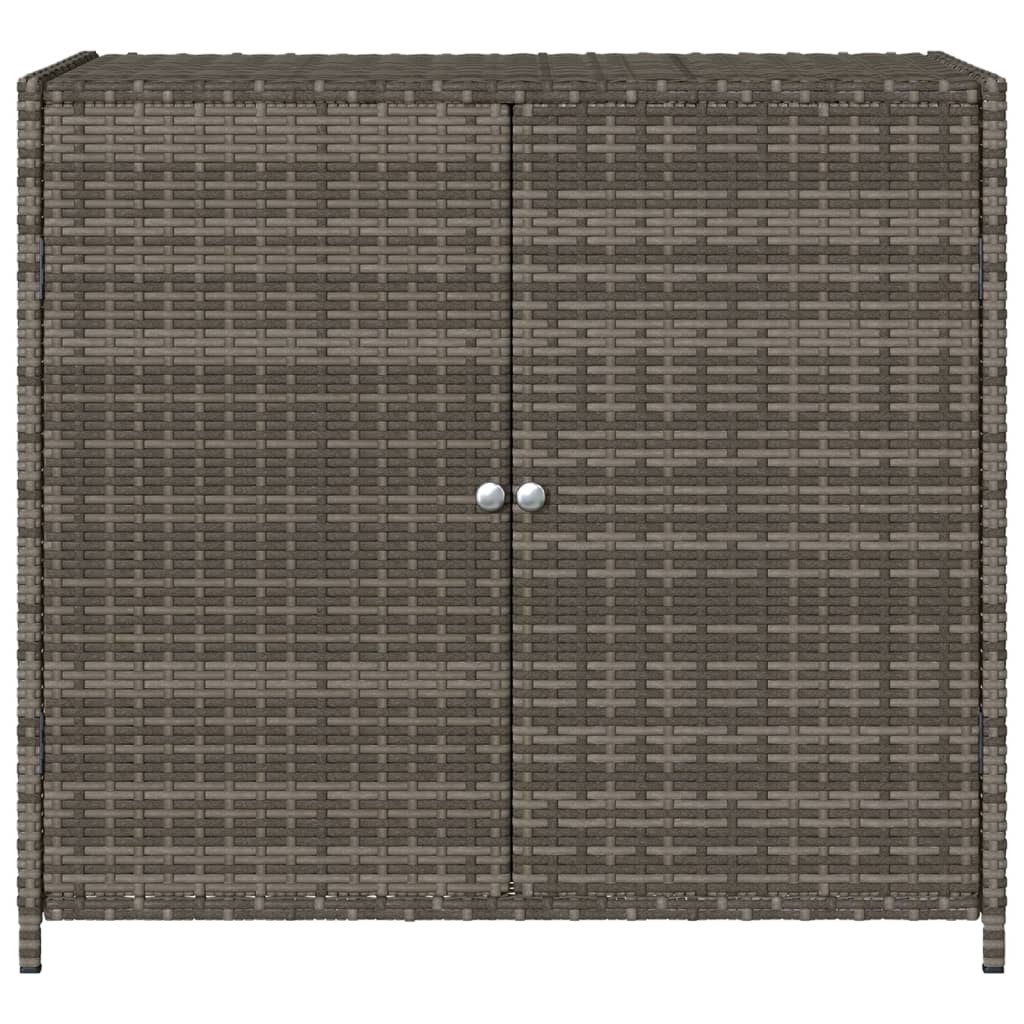 Tuinkast 83x45x76 cm poly rattan grijs is nu te koop bij PeponiXL, paradijselijk wonen!