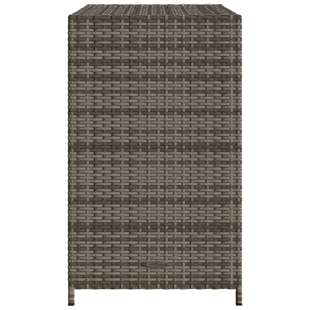 Tuinkast 83x45x76 cm poly rattan grijs is nu te koop bij PeponiXL, paradijselijk wonen!