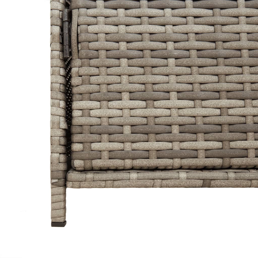 Tuinkast 83x45x76 cm poly rattan grijs is nu te koop bij PeponiXL, paradijselijk wonen!