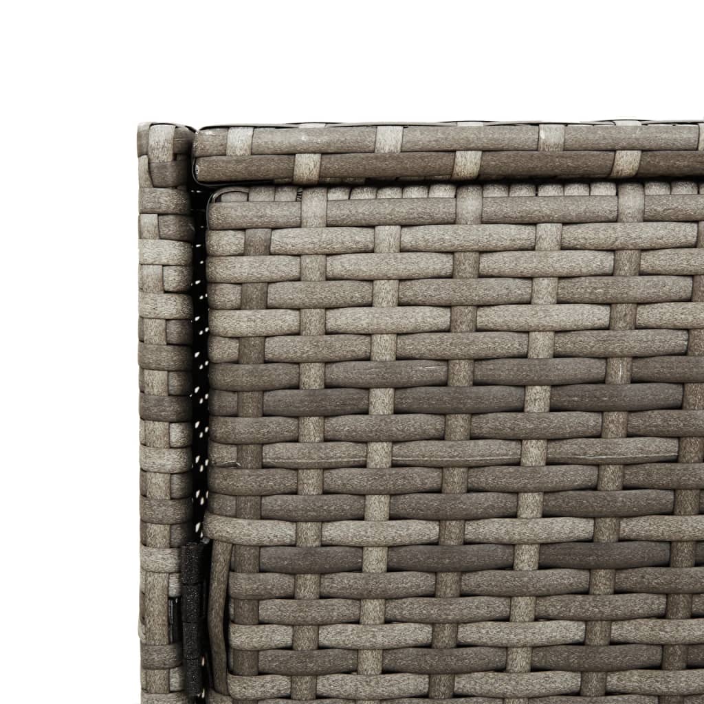Tuinkast 83x45x76 cm poly rattan grijs is nu te koop bij PeponiXL, paradijselijk wonen!