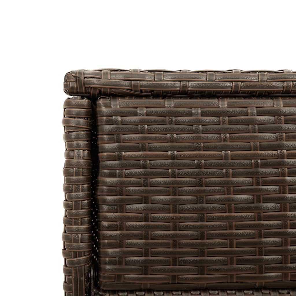 Tuinkast 105x55x113 cm poly rattan bruin is nu te koop bij PeponiXL, paradijselijk wonen!