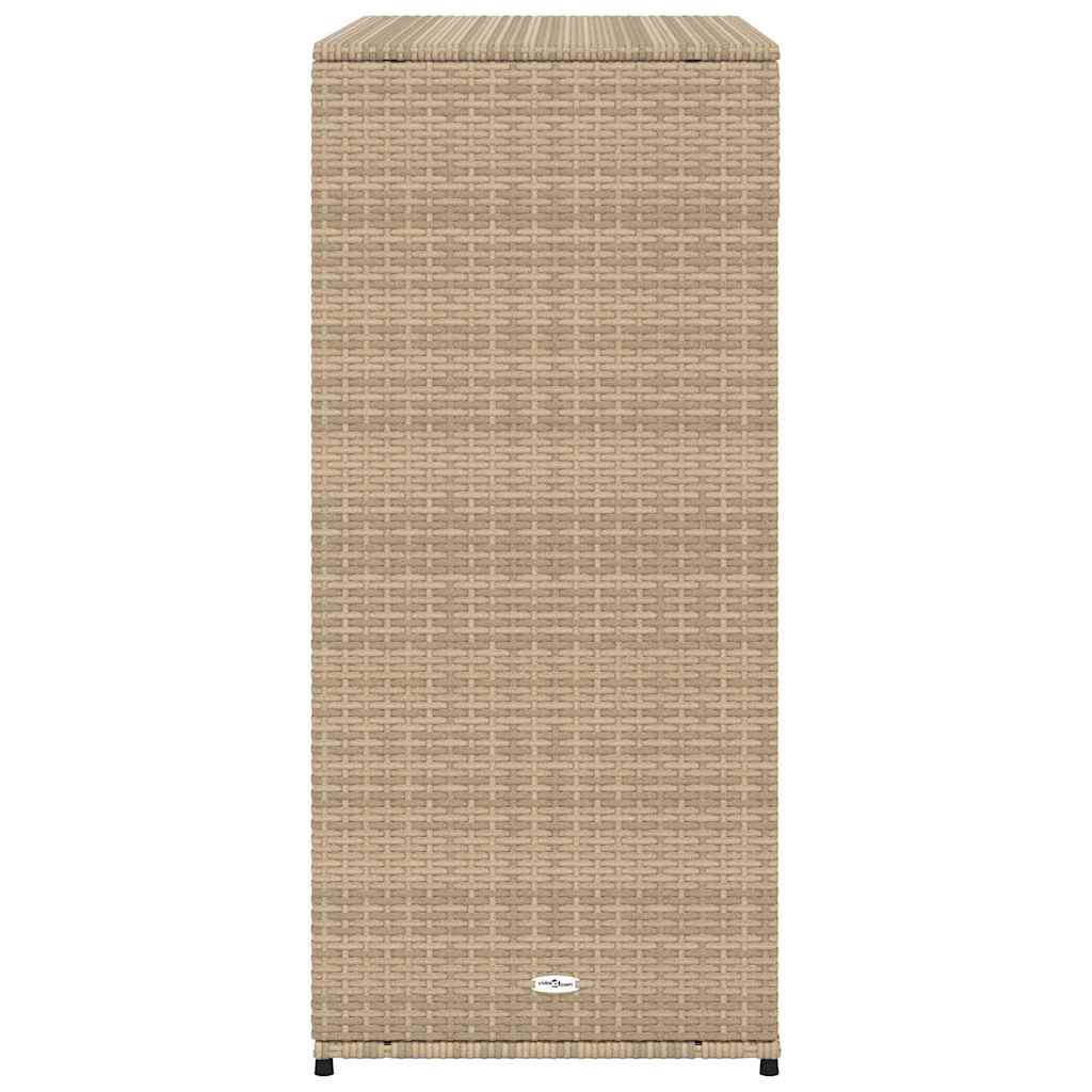 Tuinkast 105x55x113 cm poly rattan beige is nu te koop bij PeponiXL, paradijselijk wonen!