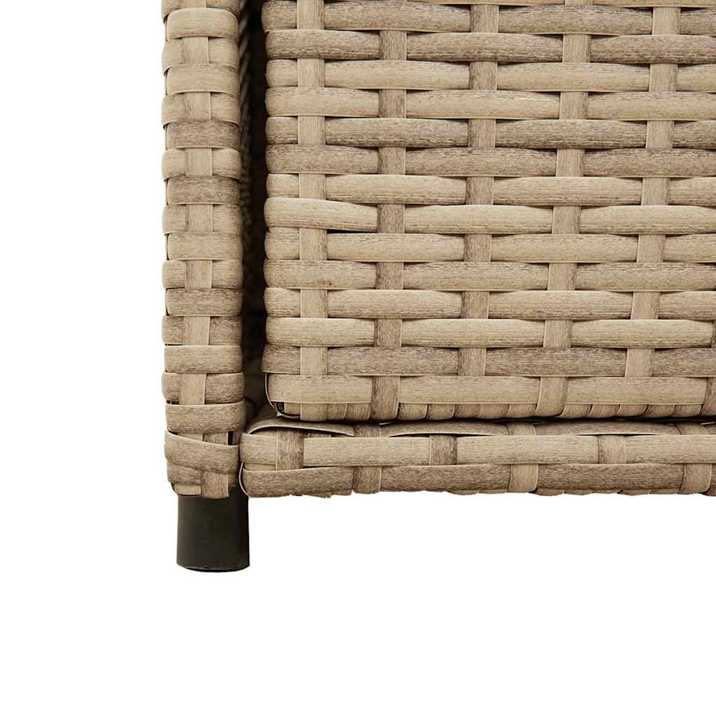 Tuinkast 105x55x113 cm poly rattan beige is nu te koop bij PeponiXL, paradijselijk wonen!