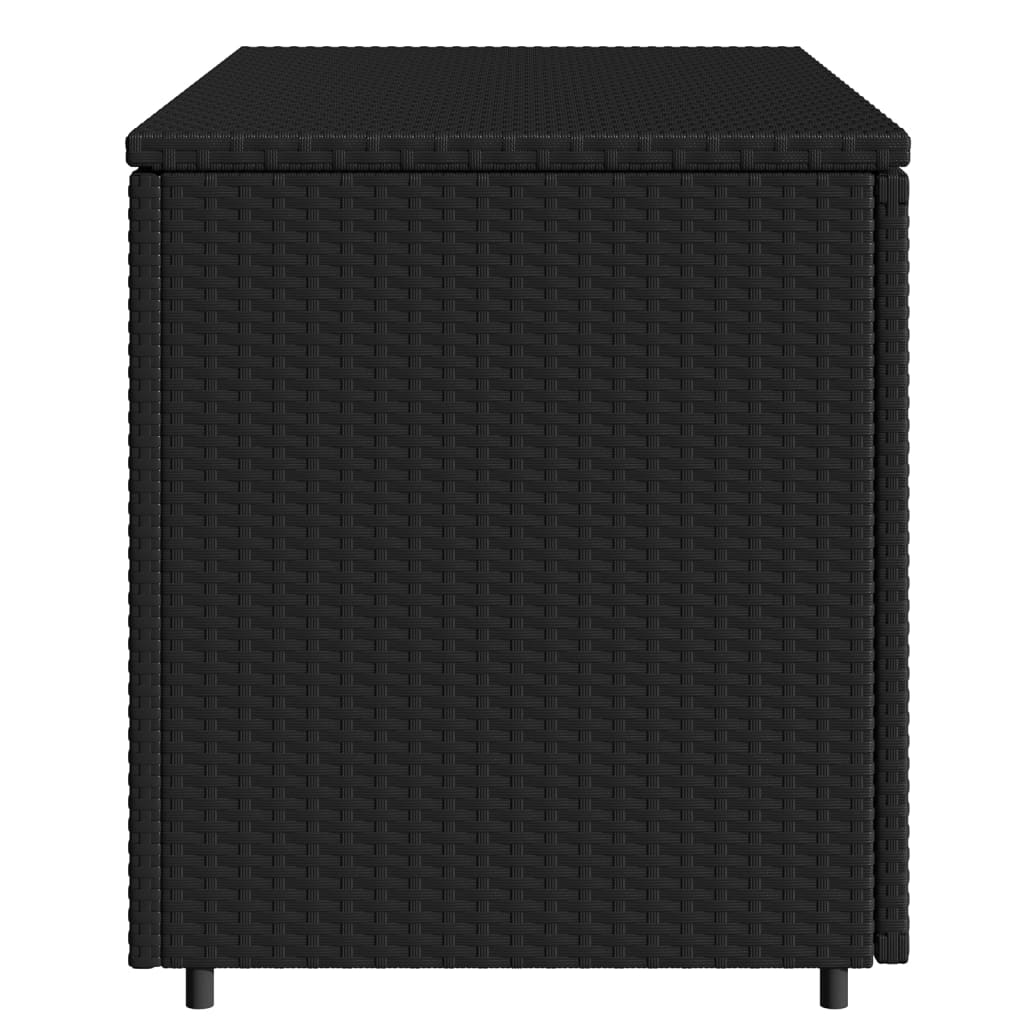 Tuinkast 110x55x60,5 cm poly rattan zwart is nu te koop bij PeponiXL, paradijselijk wonen!