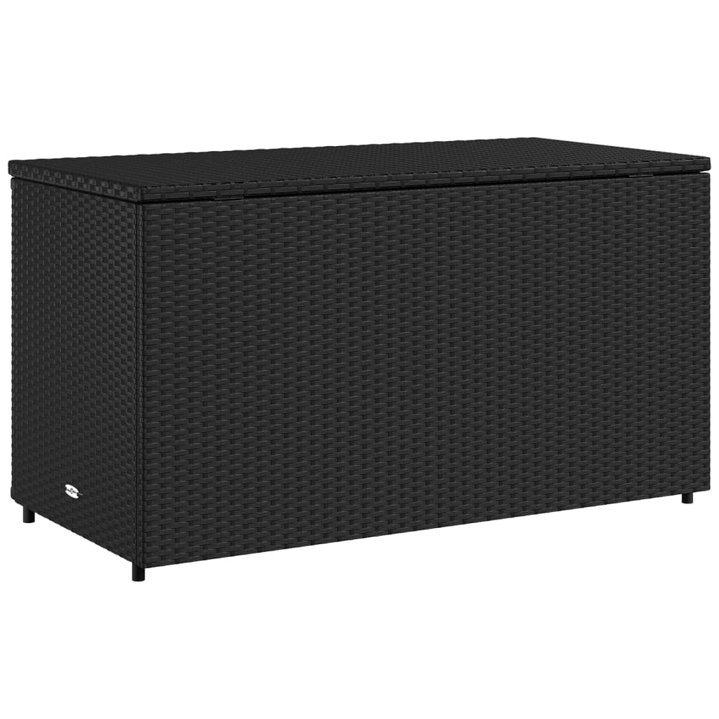 Tuinkast 110x55x60,5 cm poly rattan zwart is nu te koop bij PeponiXL, paradijselijk wonen!