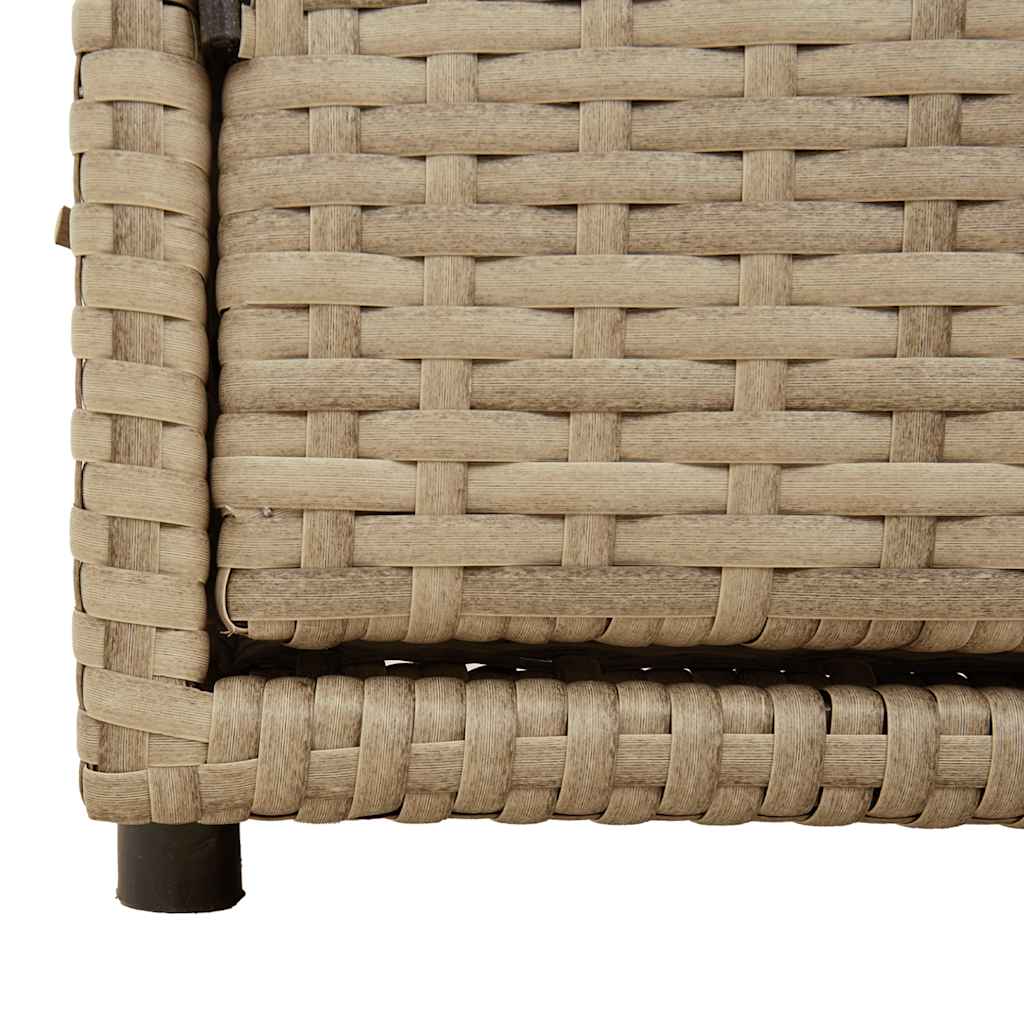 Tuinkast 110x55x60,5 cm poly rattan beige is nu te koop bij PeponiXL, paradijselijk wonen!