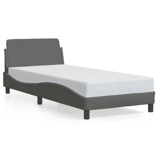 Bedframe "Dover" 80x200 cm stof donkergrijs is nu te koop bij PeponiXL, paradijselijk wonen!