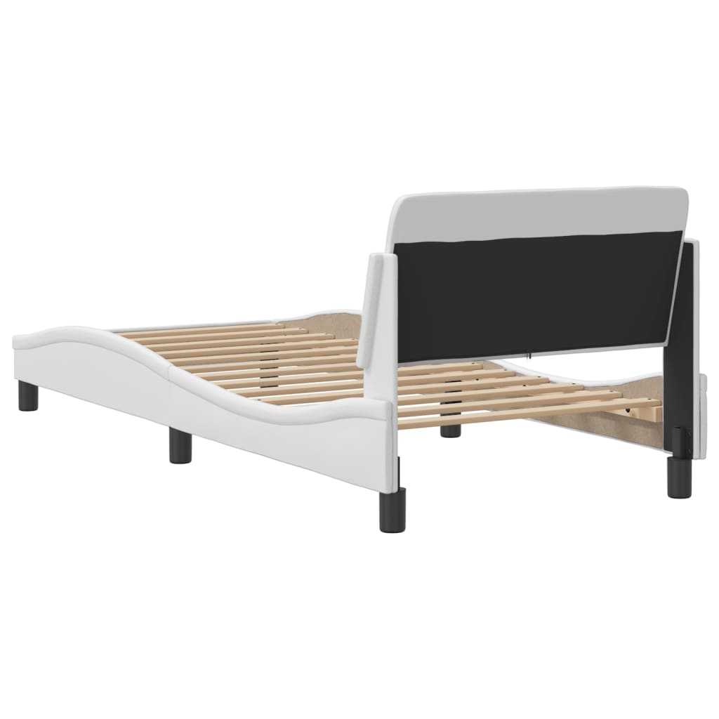 Bedframe "Dover" kunstleer wit 80x200 cm is nu te koop bij PeponiXL, paradijselijk wonen!