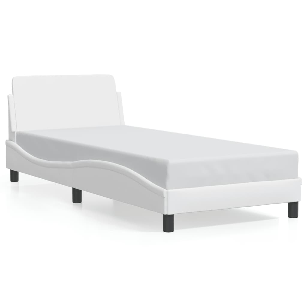 Bedframe "Dover" kunstleer wit 90x190 cm is nu te koop bij PeponiXL, paradijselijk wonen!