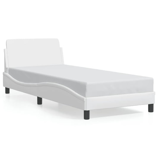 Bedframe "Dover" kunstleer wit 90x190 cm is nu te koop bij PeponiXL, paradijselijk wonen!