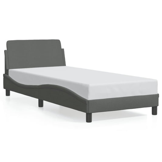 Bedframe "Dover" 90x200 cm stof donkergrijs is nu te koop bij PeponiXL, paradijselijk wonen!