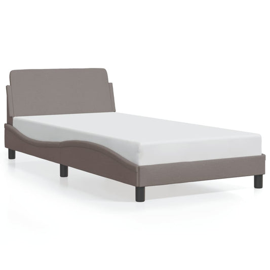 Bedframe "Dover" 100x200 cm stof taupe is nu te koop bij PeponiXL, paradijselijk wonen!