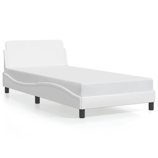 Bedframe "Dover" kunstleer wit 100x200 cm is nu te koop bij PeponiXL, paradijselijk wonen!